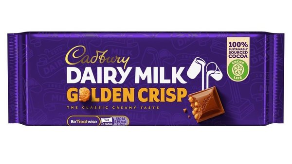 Cadburys Golden Crisp Chocolate bar 50g