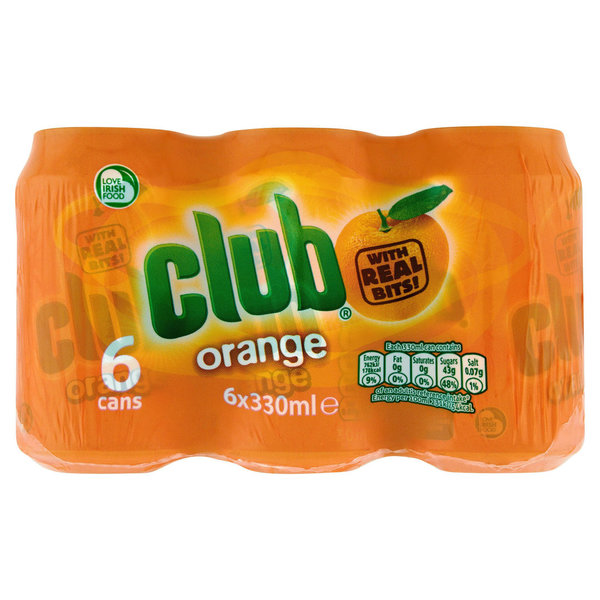 Club Orange Cans 6 PACK