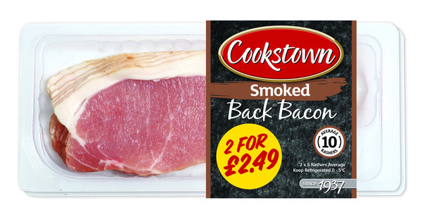 Cookstown Smoked Back Bacon 2x150g