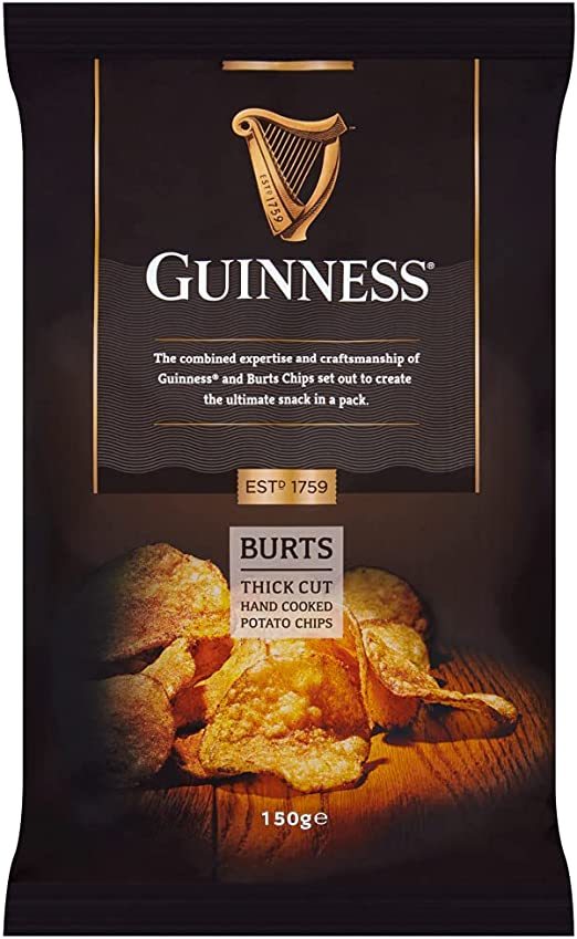 Guinness BIG SHARE BAG Thick Cut Hand Cooked Crisps 150g